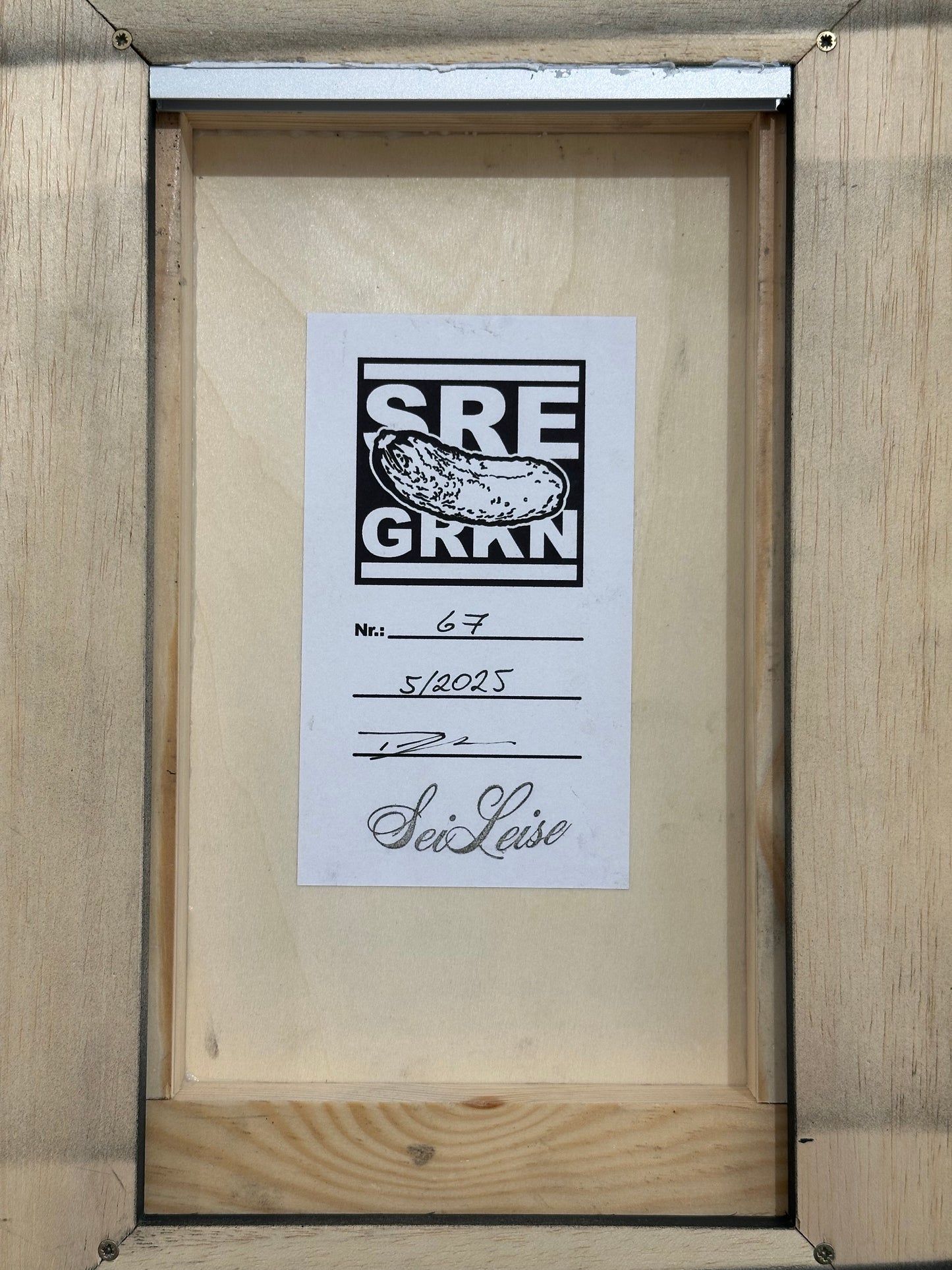 "Recyclingliebe" / Saure Gurke #67