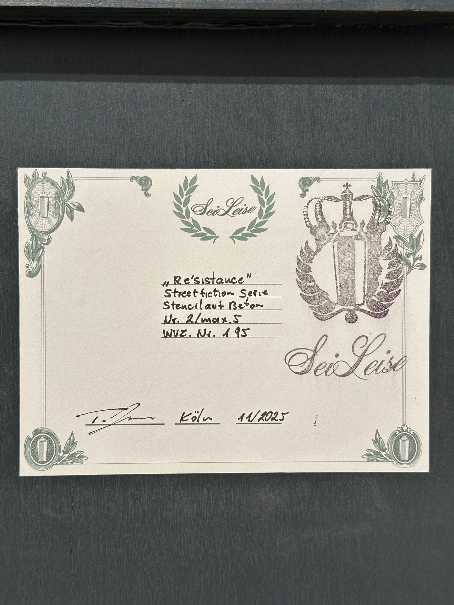 "Résistance" / original limité