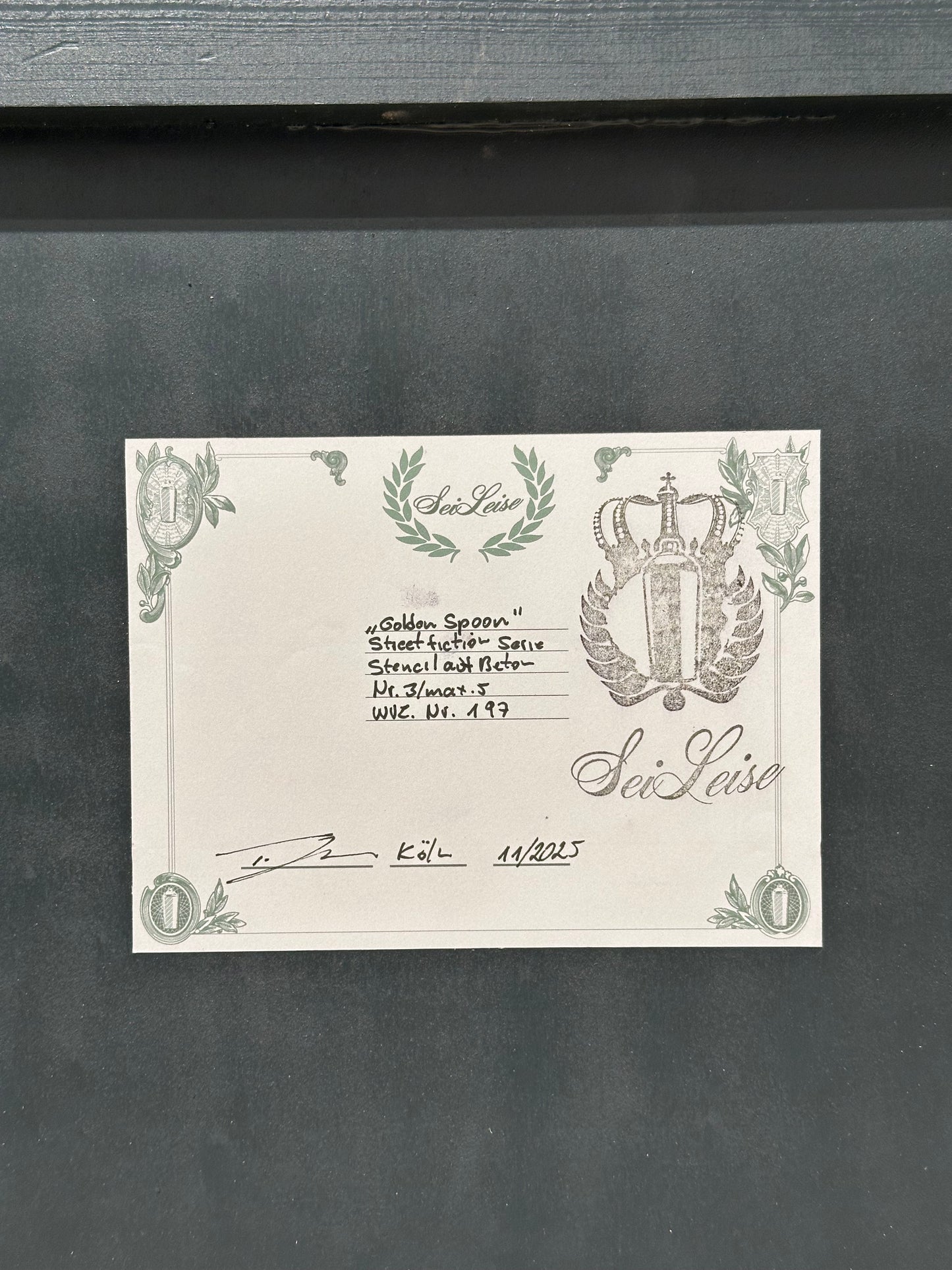 "Golden Spoon" / limitiertes Orginal