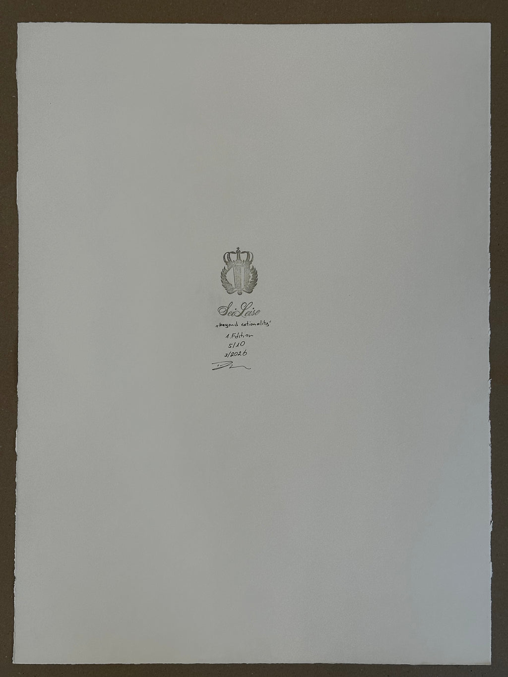 "beyond rationality" / 1.Edition