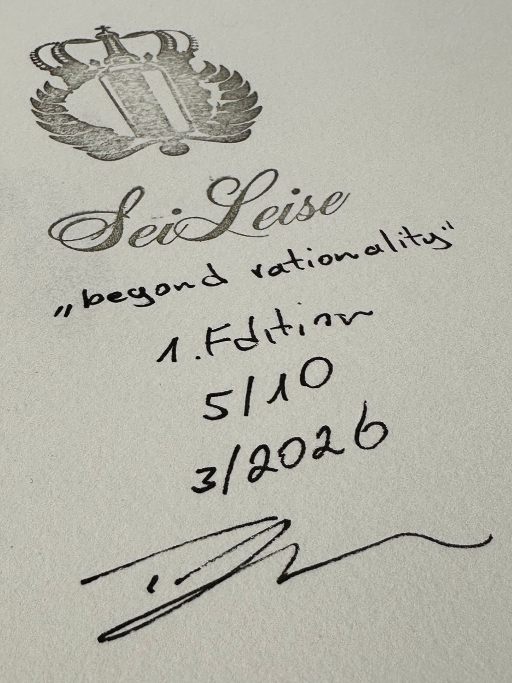 "beyond rationality" / 1.Edition