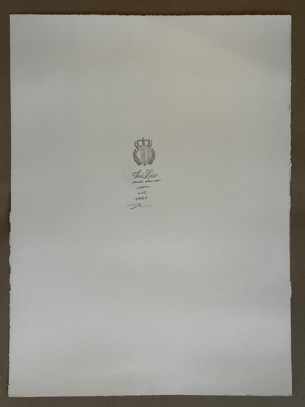 "handle with care" / 1.Edition