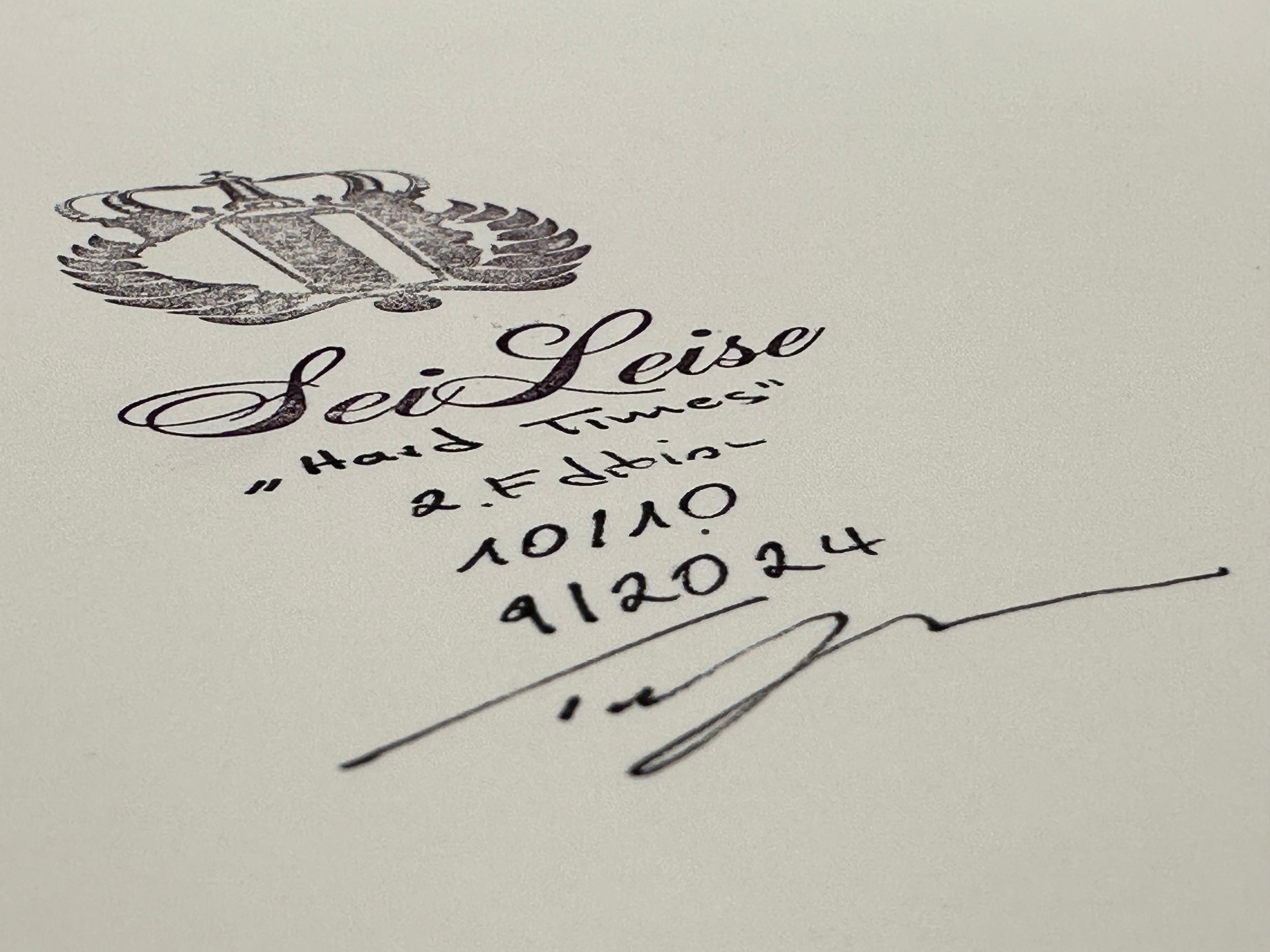 seiLeise - Hard Times - 2. Edition