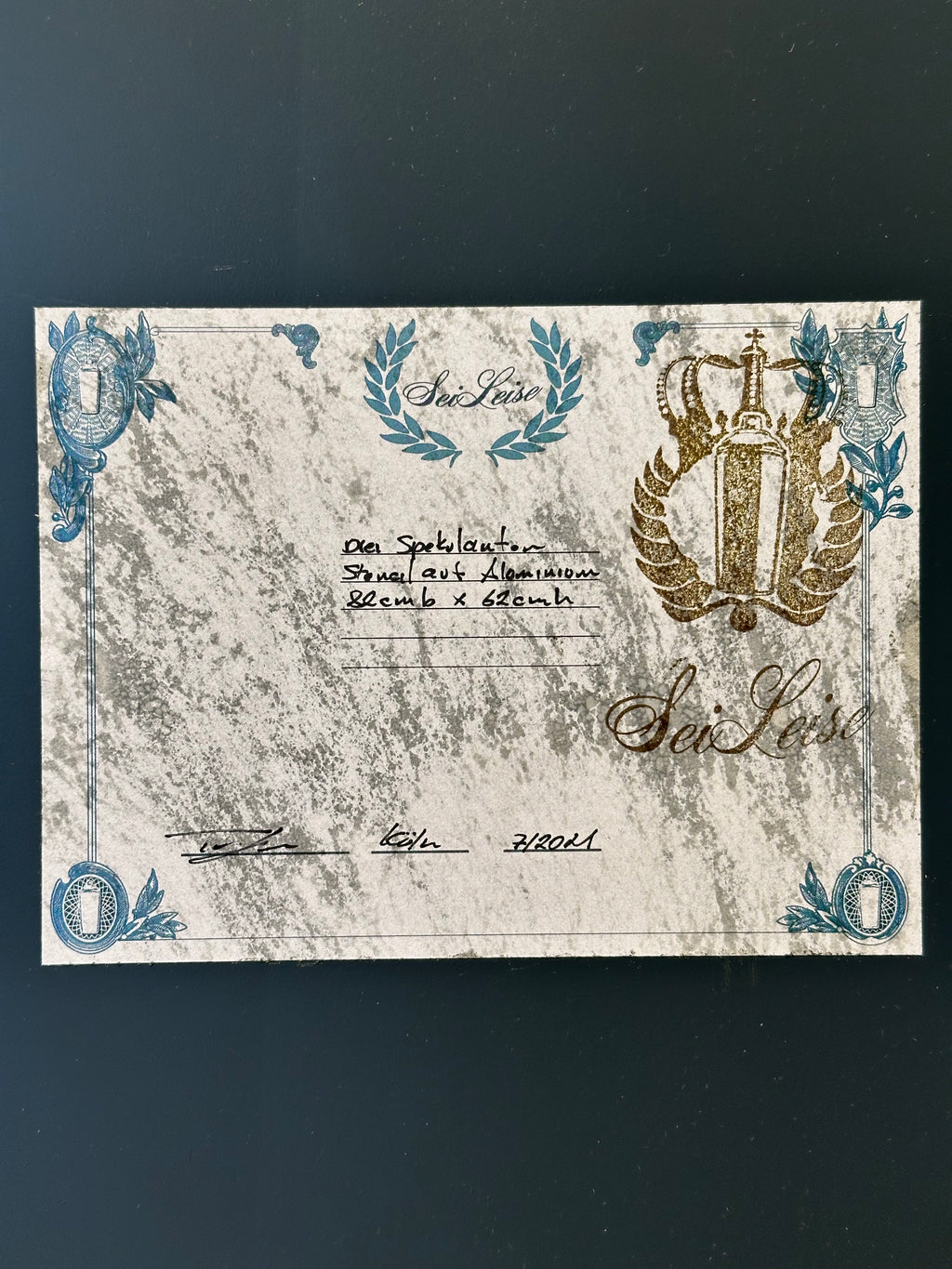 "Three Speculators" (Money Men) / limited original