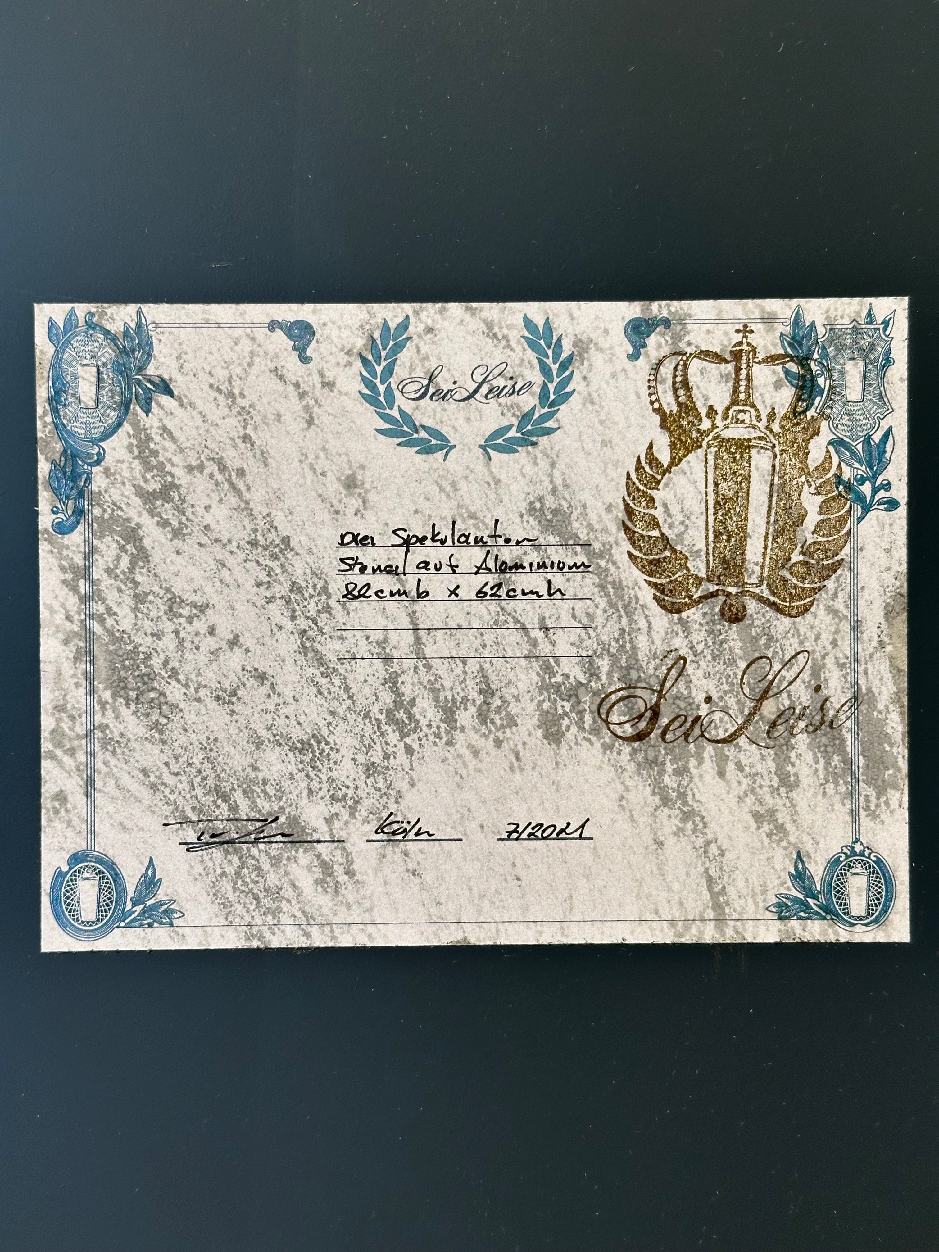 "Three Speculators" (Money Men) / limited original